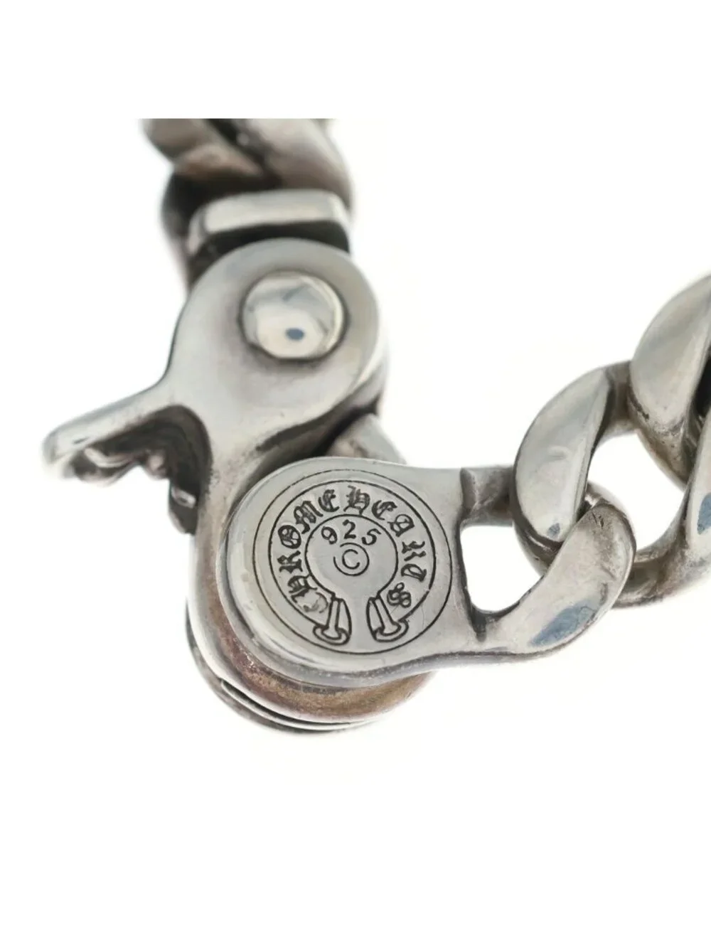 Chrome Hearts Clsc Chn Lnk Sml Classic Link Small Clip Bracelet Silver